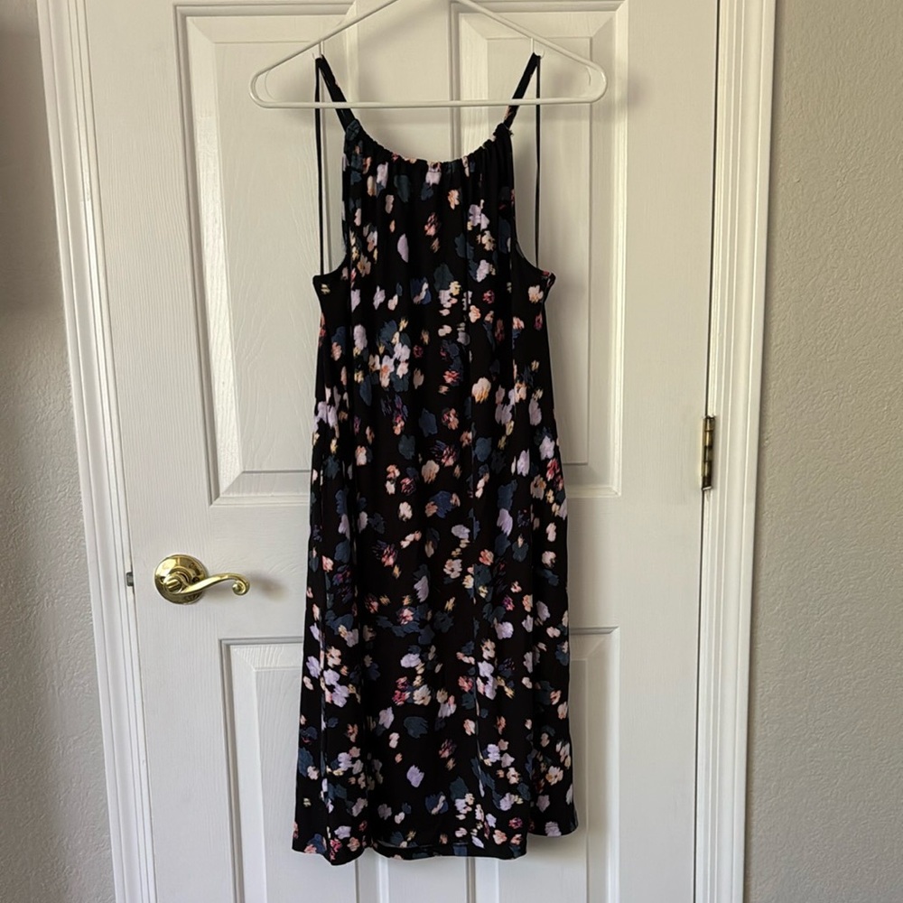 Floral Black Dress